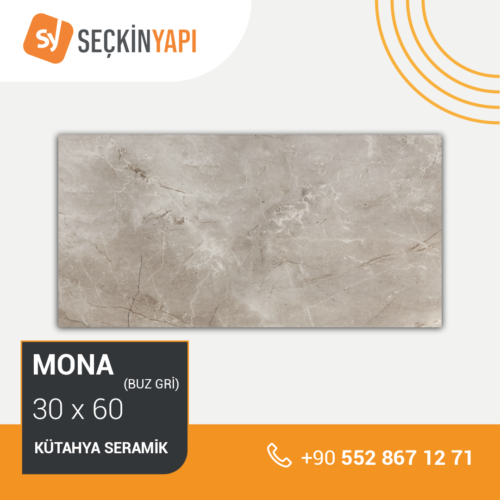 Mona Buz Gri 30×60