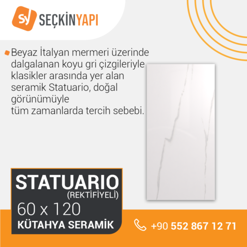 Statuario Rektifiyeli 60×120