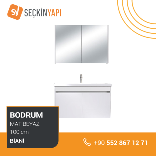 Biani Bodrum 100 cm Banyo Dolabı