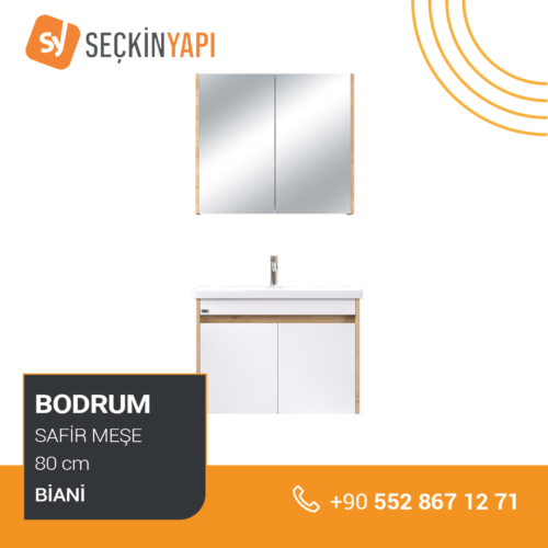 Biani Bodrum 80 cm Banyo Dolabı
