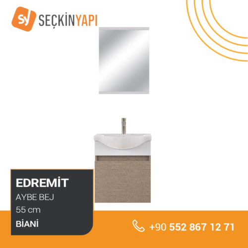 Biani Edremit 55 cm Banyo Dolabı