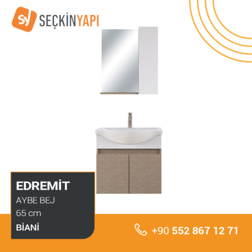 Biani Edremit 65 cm Banyo Dolabı