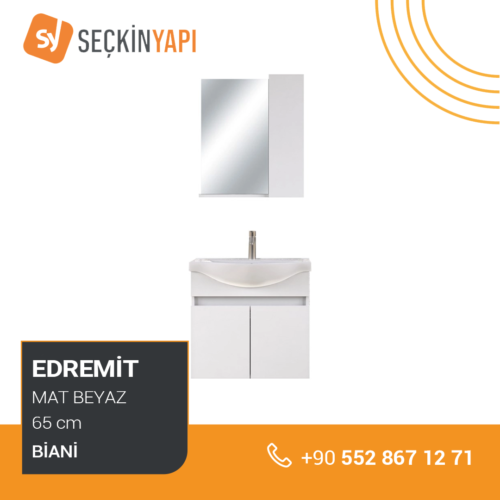 Biani Edremit 65 cm Banyo Dolabı