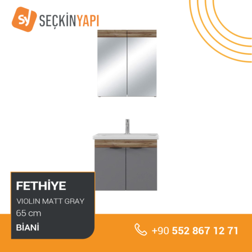 Biani Fethiye 65 cm Banyo Dolabı