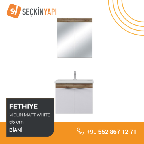 Biani Fethiye 65 cm Banyo Dolabı