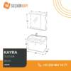 Biani Kayra 80 cm Banyo Dolabı